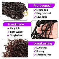 Fayasu Senegalese Twist Crochet Hair 12 Inch 8 Packs Crochet Hair For Black Women Short Kids Crochet Hair Kinky Twist Crochet Br