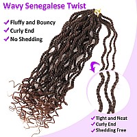 Fayasu Senegalese Twist Crochet Hair 12 Inch 8 Packs Crochet Hair For Black Women Short Kids Crochet Hair Kinky Twist Crochet Br