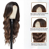 Long Ombre Brown Wig For Women Long Brown Hair Wigs Synthetic Hair Replacement Wig Heat Resistant Hair Wig For Daily Party Use2