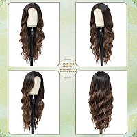 Long Ombre Brown Wig For Women Long Brown Hair Wigs Synthetic Hair Replacement Wig Heat Resistant Hair Wig For Daily Party Use2