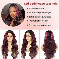 Pink Highlight Lace Front Wig Human Hair 13X4 1Bpink Ombre Lace Front Wig Human Hair 180 Density Body Wave Hd Lace Frontal Wig