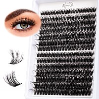 Lash Clusters 280Pcs 60D 80D Diy Thick Eyelash Extension D Curl 1016Mm Length Mixed Individual Lashes Volume Wispy Cluster Lash