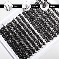 Lash Clusters 280Pcs 60D 80D Diy Thick Eyelash Extension D Curl 1016Mm Length Mixed Individual Lashes Volume Wispy Cluster Lash