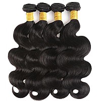 Ddodla Body Wave Bundles Human Hair 20 22 24 26 Inch 10A Grade 100 Unprocessed Brazilian Virgin Hair 4 Bundles Body Wave Human