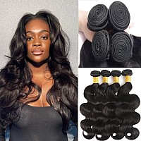 Ddodla Body Wave Bundles Human Hair 18 20 22 24 Inch 10A Grade 100 Unprocessed Brazilian Virgin Hair 4 Bundles Body Wave Human