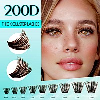 Brown Lash Clusters 280Pcs Eyelash Clusters Natural Looking Individual Lash Extenison Fluffy Cluster Lashes Diy Lashes At Home B