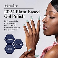 Melodysusie Fleurwee Plantbased Uv Gel Nail Polish Hema Free 21 Nontoxic Light Green P07 Long Lasting No Chip Summer Colo