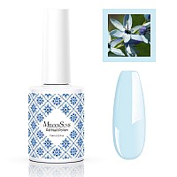 Melodysusie Fleurwee Plantbased Uv Gel Nail Polish Hema Free 21 Nontoxic Light Blue P06 Long Lasting No Chip Summer Color