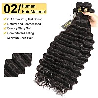 Qthair 14A Brazilian Loose Deep Wave Human Hair Bundles For All Women 18 20 22 24 400G Loose Deep Curly Bundles Human