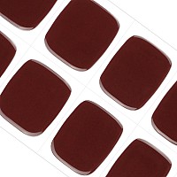 Danni Toni Semi Cured Gel Toenail Strips Maroon Deep Red Gel Toenail Stickers Glazed Gel Pedi Wraps 37 Stickers