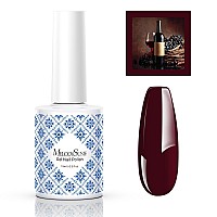 Melodysusie Fleurwee Plantbased Uv Gel Nail Polish Hema Free 21 Nontoxic Bordeaux Red Brown P02 Long Lasting No Chip Colo