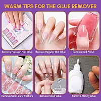 Makartt Nail Dehydrator 10Ml Nail Glue 7Ml And Nail Glue Remover 10Ml Set Acid Free Primer Glue And Debonder All In One Supplie