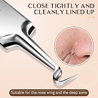 Wsyub Blackhead Tweezers Pimple Popper Tool Kit Blackhead Extractor Ingrown Hair Tweezers Blemish And Blackhead Removal Tools