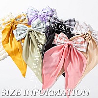 Hair Bows For Women Girls Nonslip Bowknot Claw Clips For Thick Thin Hair Big Hair Bows 6 Pcs