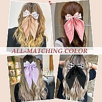 Hair Bows For Women Girls Nonslip Bowknot Claw Clips For Thick Thin Hair Big Hair Bows 6 Pcs