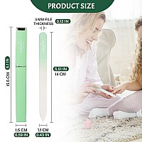 Canvalite Glass Nail File For Natural Nails Double Sided 180320 Grit Crystal Nail Files With Case Glass Fingernail File Stockin