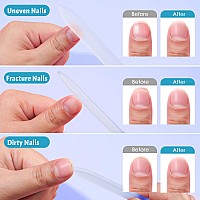 Canvalite Glass Nail File For Natural Nails Double Sided 180320 Grit Crystal Nail Files With Case Glass Fingernail File Stockin