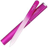 Canvalite Glass Nail File For Natural Nails Double Sided 180320 Grit Crystal Nail Files With Case Glass Fingernail File Stockin