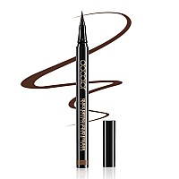 Docolor Brown Eyeliner Ultrapigmented Waterproof Eye Liner Quick Drying Liquid Eyeliner Vegan Crueltyfree