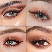 Docolor Brown Eyeliner Ultrapigmented Waterproof Eye Liner Quick Drying Liquid Eyeliner Vegan Crueltyfree