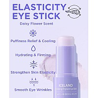 Thesaem Iceland Hydrating Peptide Eye Stick 024Oz Elasticity Cooling Moisturizing Eye Balm For Loose Skin Under Eye Treat