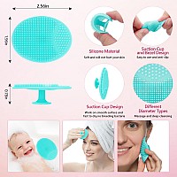 Silicone Face Scrubber 2Pcs Exfoliating Lip Brush 1Pcs Cleansing Brush2Pcs Face Mask Brush Exfoliator Blackhead Skin Care Too