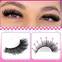 Yawamica Fluffy Cluster Eyelash Extensions 1016Mm Wispy Lash Clusters Thick 100D Volume Individual Lashes D Curl Eyelash Cluste