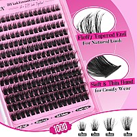 Yawamica Fluffy Cluster Eyelash Extensions 1016Mm Wispy Lash Clusters Thick 100D Volume Individual Lashes D Curl Eyelash Cluste