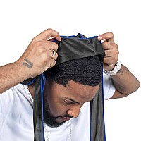 4Pcs Silky Durags For Men Women 360 Waves With 1 Wave Cap Silky Satin Durag Extra Long Tails