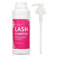 Actrol Lash Extension Cleanser Rose 500Ml Eyelash Shampoo Lash Cleanser Foam With Salon And Home Care