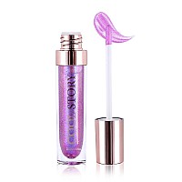 Gecomo Colorful Explosive Pearlescent Lip Gloss 3D Multifunctional Fine Glitter Chameleon Lip Gloss Polarized Diamond Makeup Ma