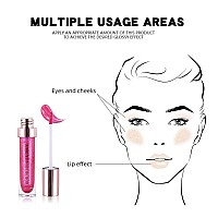 Gecomo Colorful Explosive Pearlescent Lip Gloss 3D Multifunctional Fine Glitter Chameleon Lip Gloss Polarized Diamond Makeupmag