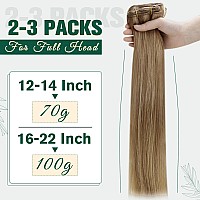 Runature 16 Inch Wefts Human Hair Extensions Dark Blonde Highlight Light Blonde Hair Weft Extensions Real Human Hair Sew In Bund