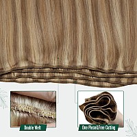 Runature Human Hair Weft Extensions 22 Inch Dark Blonde Highlight Light Blonde Weft Sew In Hair Extensions Real Human Hair Wefts