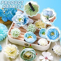 Bbto 21 Pieces Flower Hair Clip Rose Hair Clips Hair Barrettes For Women Flower Hair Accessories Boho Bride Claw Clip Hairpin Br