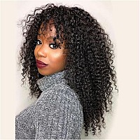 Lumiere Clip In Hair Extensions 4B 4C Afro Curly Clip In Extersion Real Human Hair Full Head Seamless Clip In Hair Extensions 12