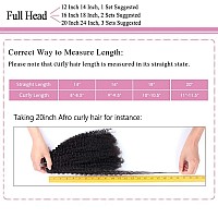 Lumiere Clip In Hair Extensions 4B 4C Afro Curly Clip In Extersion Real Human Hair Full Head Seamless Clip In Hair Extensions 12