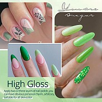 Ur Sugar Green Gel Nail Polish Set 6 Colors Sage Green Avocado Emerald Forest Green Sequin Light To Dark Shades Green Collectio