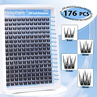 Lash Clusters Natural Cluster Eyelash Extensions 168 Pcs Wispy Lash Extensions 912Mm C Curl Eyelash Clusters Diy Individual Las