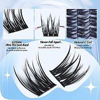 Lash Clusters Natural Cluster Eyelash Extensions 168 Pcs Wispy Lash Extensions 912Mm C Curl Eyelash Clusters Diy Individual Las