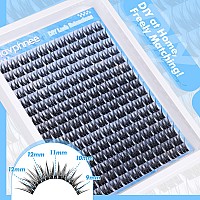 Lash Clusters Natural Cluster Eyelash Extensions 168 Pcs Wispy Lash Extensions 912Mm C Curl Eyelash Clusters Diy Individual Las