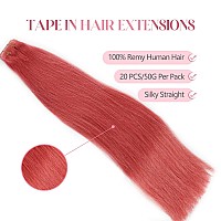 Sixstarhair Tape In Hair Extensions Silky Straight Remy Human Hair Rooted Metallic Bronde Tape In Hair Extensions Human Hair 18I