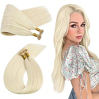 Ugeat 24 Inch I Tip Hair Extensions Human Hair Blonde Itip Hair Extensions Blonde Itip Hair Extensions Real Human Hair Cold Fusi