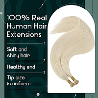 Ugeat 24 Inch I Tip Hair Extensions Human Hair Blonde Itip Hair Extensions Blonde Itip Hair Extensions Real Human Hair Cold Fusi