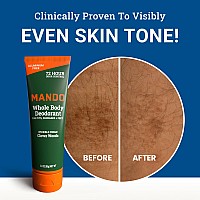 Mando Whole Body Deodorant For Men Invisible Cream 72 Hour Odor Control Aluminum Free Baking Soda Free Skin Safe 3 Oun