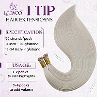 Laavoo I Tip Hair Extensions Human Hair Platinum Blonde Itip Human Hair Extensions Blonde Cold Fusion Itips Hair Extensions Huma