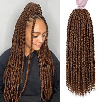 Pretwisted Passion Twist Hair 8 Packs 112 Strands Pre Looped Passion Twist Braiding Hair For Women Short Passion Twists Croch