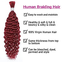 Human Braiding Hair 24Inch Water Wave For Braiding Wet And Wavy Micro Braiding Human Hair No Weft Human Braiding Hair Extensions