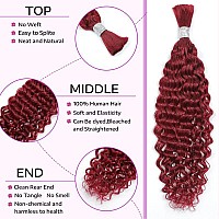 Human Braiding Hair 24Inch Water Wave For Braiding Wet And Wavy Micro Braiding Human Hair No Weft Human Braiding Hair Extensions