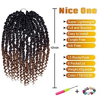 Pretwisted Passion Twist Hair 8 Packs 112 Strands Pre Looped Passion Twist Braiding Hair For Women Short Passion Twists Croch